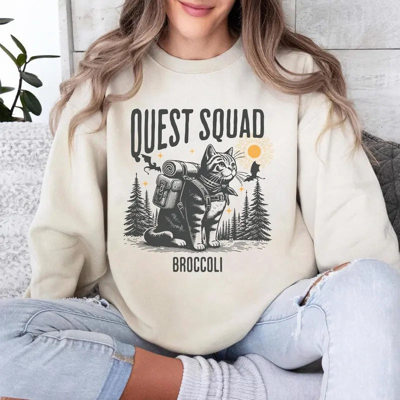 Onyx Storm Quest Squad Broccoli Fourth Wing Xaden Riorson Clothes Violet Bookish Top Romantasy Fan Ridoc Dragon Rider T-Shirts