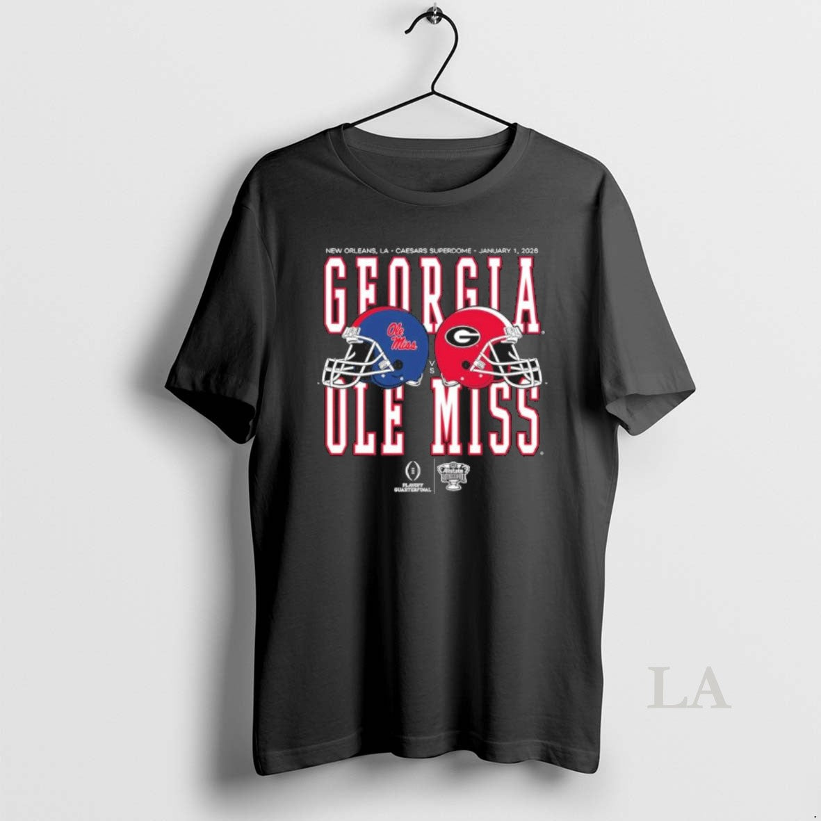 Original Allstate Sugar Bowl 2026 Ole Miss Vs Georgia Helmet Matchup T-Shirts