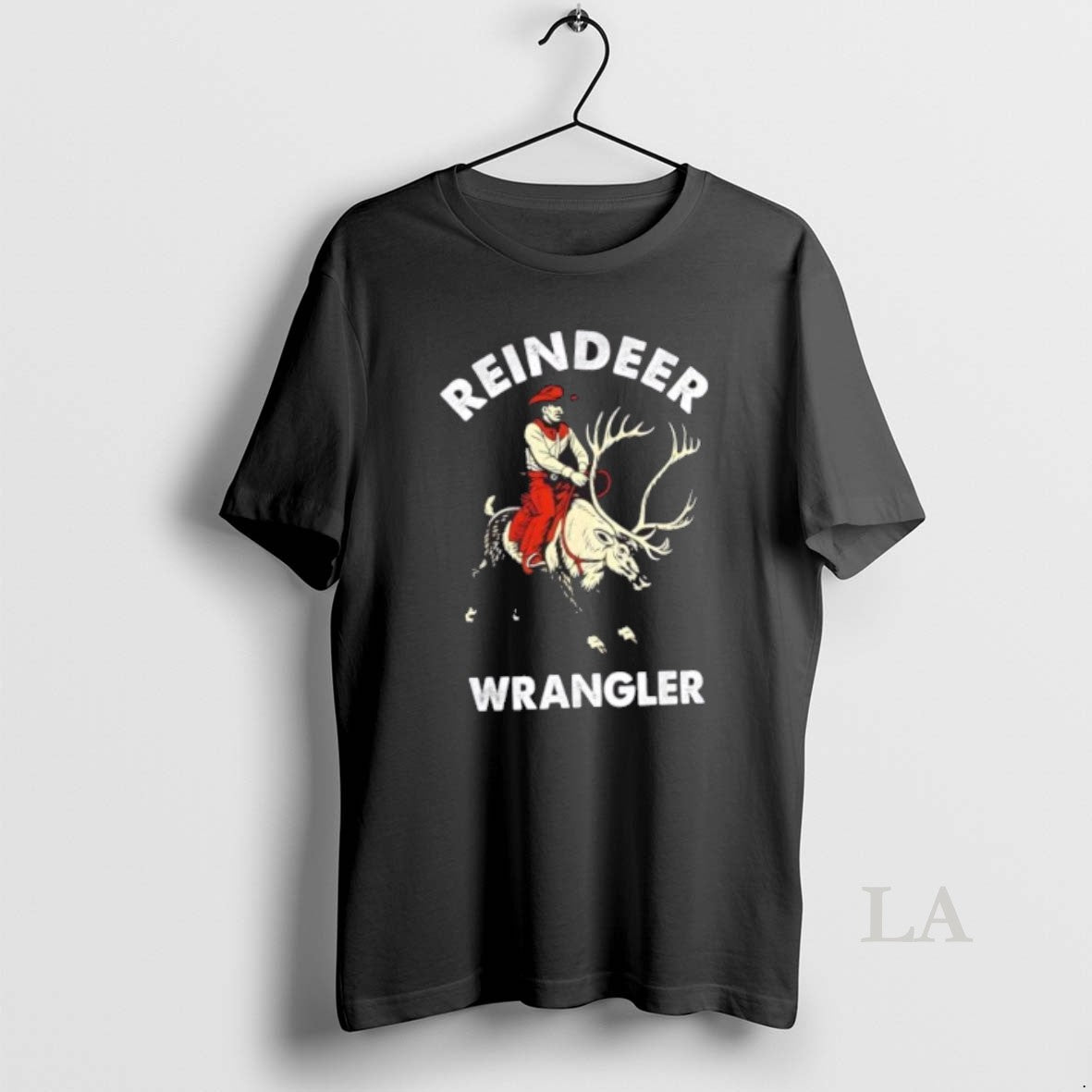 Original Riding Reindeer Cowboy Cowgirl T-Shirts