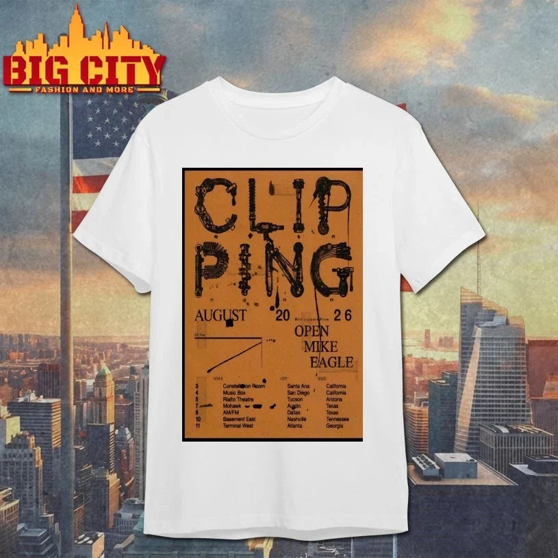 Original Clipping August 2026 Tour Poster T-Shirt