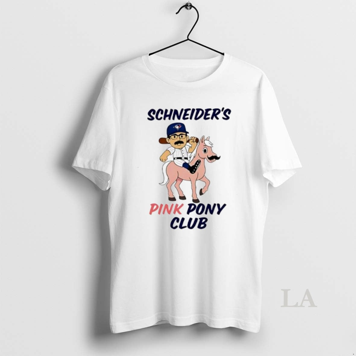 Original Davis Schneider Toronto Blue Jays Schneiders Pink Pony Club T-Shirts