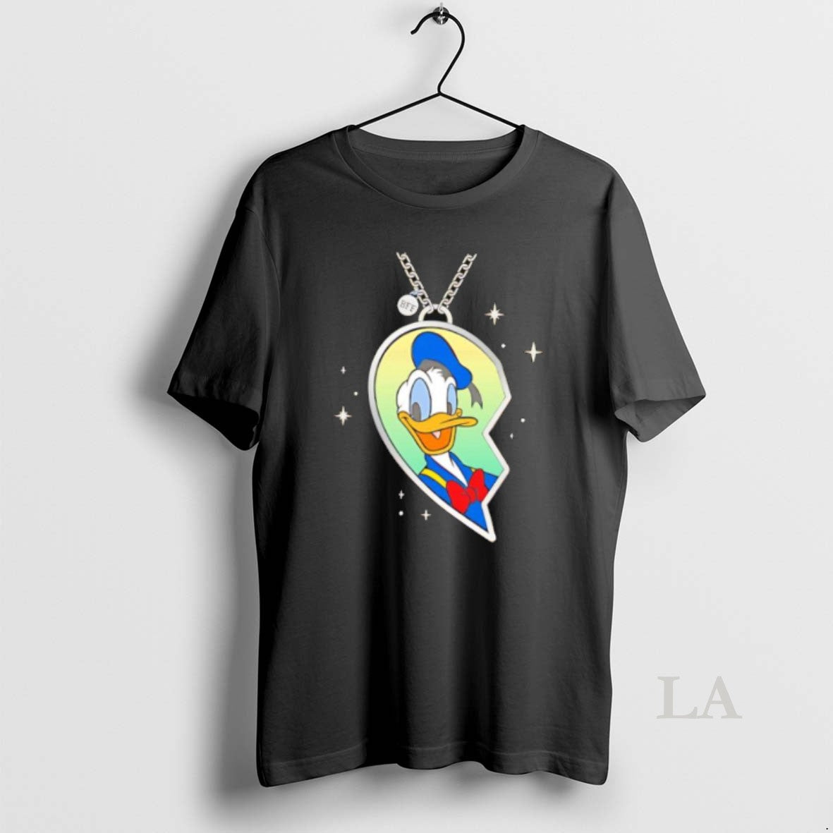 Original Donald Duck Best Friends Matching Heart Necklace T-Shirts