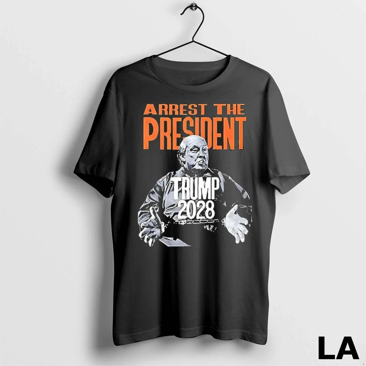 Original Donald Trump Bald Lock Him Up Illustration Arrest The President 2028