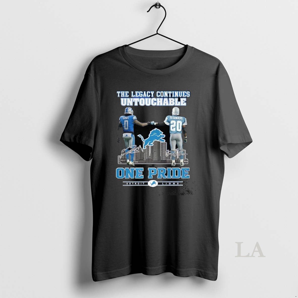 Original Gibbs Sanders Detroit Lions One Pride Legacy Continues Untouchable 2025 T-Shirts