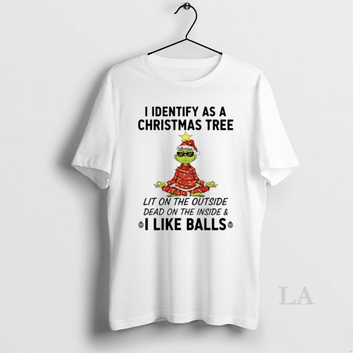 Original Grinch Yoga I Identify As Tree Lit Outside Dead T-Shirts