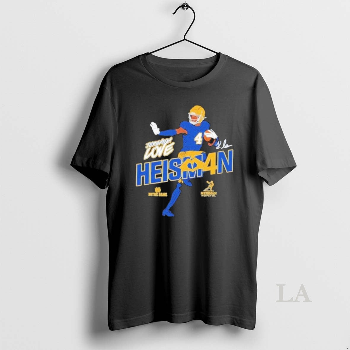 Original Heisman Stance Jeremiyah Love Notre Dame Fighting Irish T-Shirts