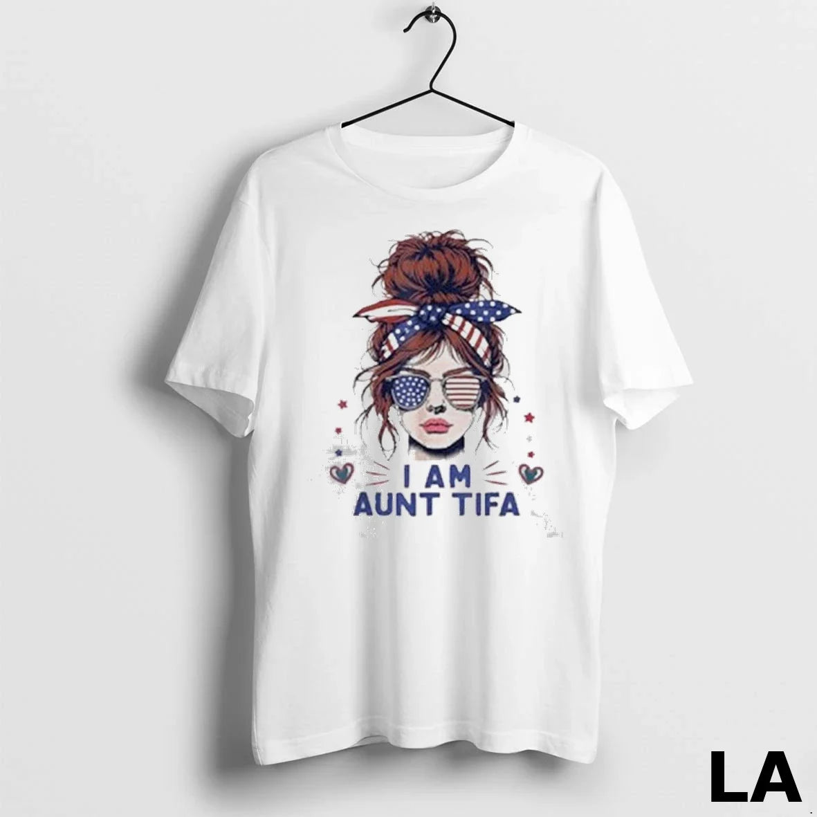 Original I Am Aunt Tifa Funny Girl Usa Flag Gift Ladies