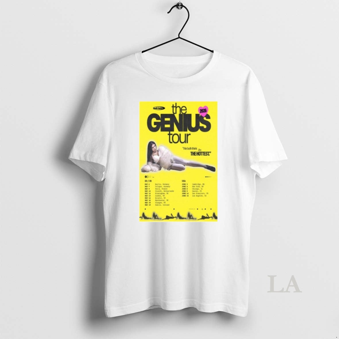 Original Leah Kate Genius Tour 2026 T-Shirts