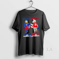 Original Mascots Kansas Jayhawks Saturdays X Kansas City Chiefs Sundays Skyline T-Shirts