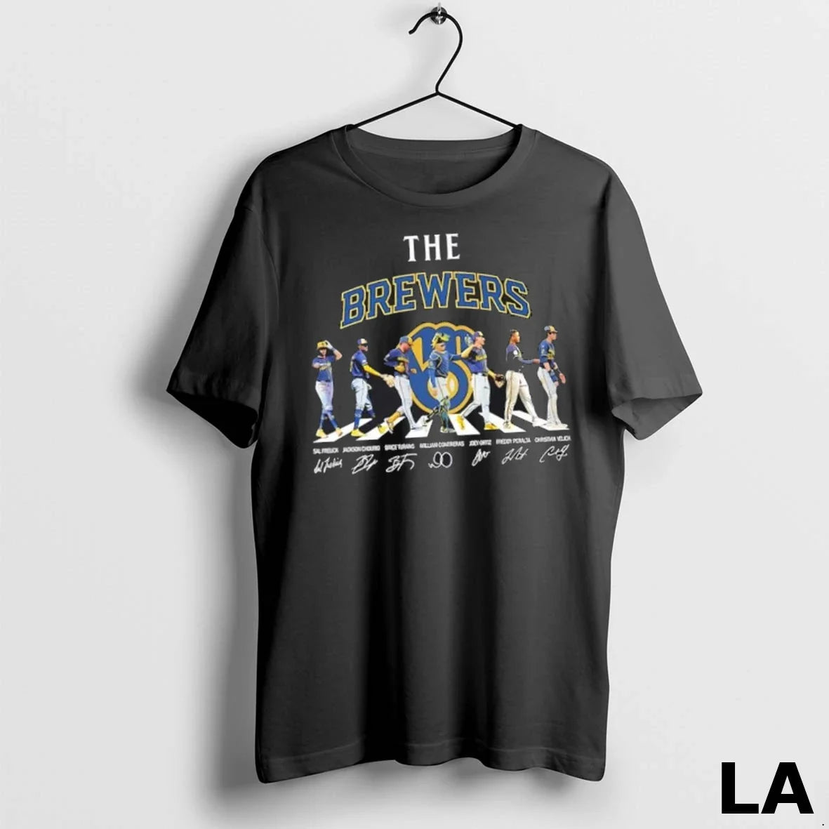 Original Milwaukee Brewers Christian Yelich And Players Abbey Road Signatures