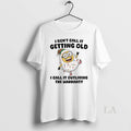 Original Minion I Dont Call Getting Old I Call Outliving Warranty Circle T-Shirts