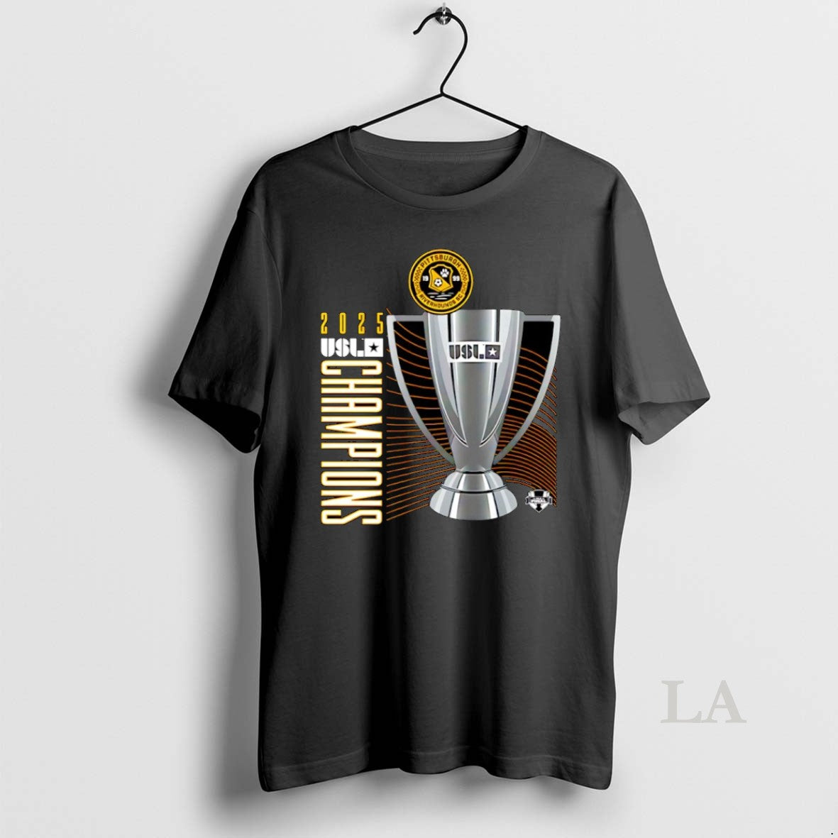 Original Pittsburgh Riverhounds Sc 2025 Usl Championship Final Champions Trophy T-Shirts