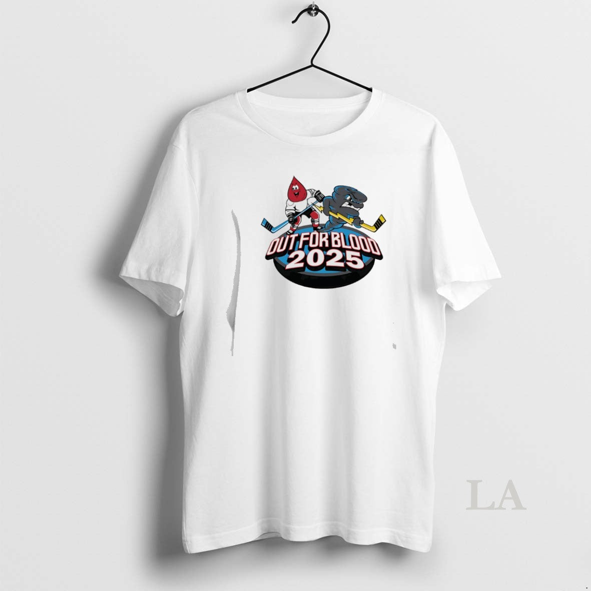 Original Quad City Storm Hockey Out Blood 2025 Mascot T-Shirts