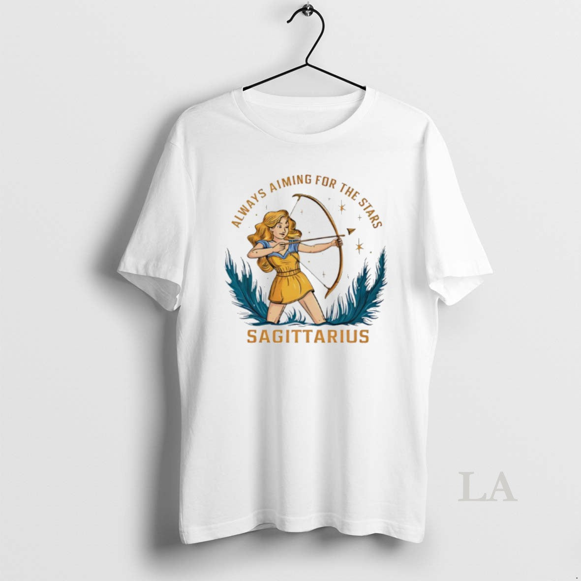 Original Sagittarius Zodiac Always Aiming Stars Art T-Shirts