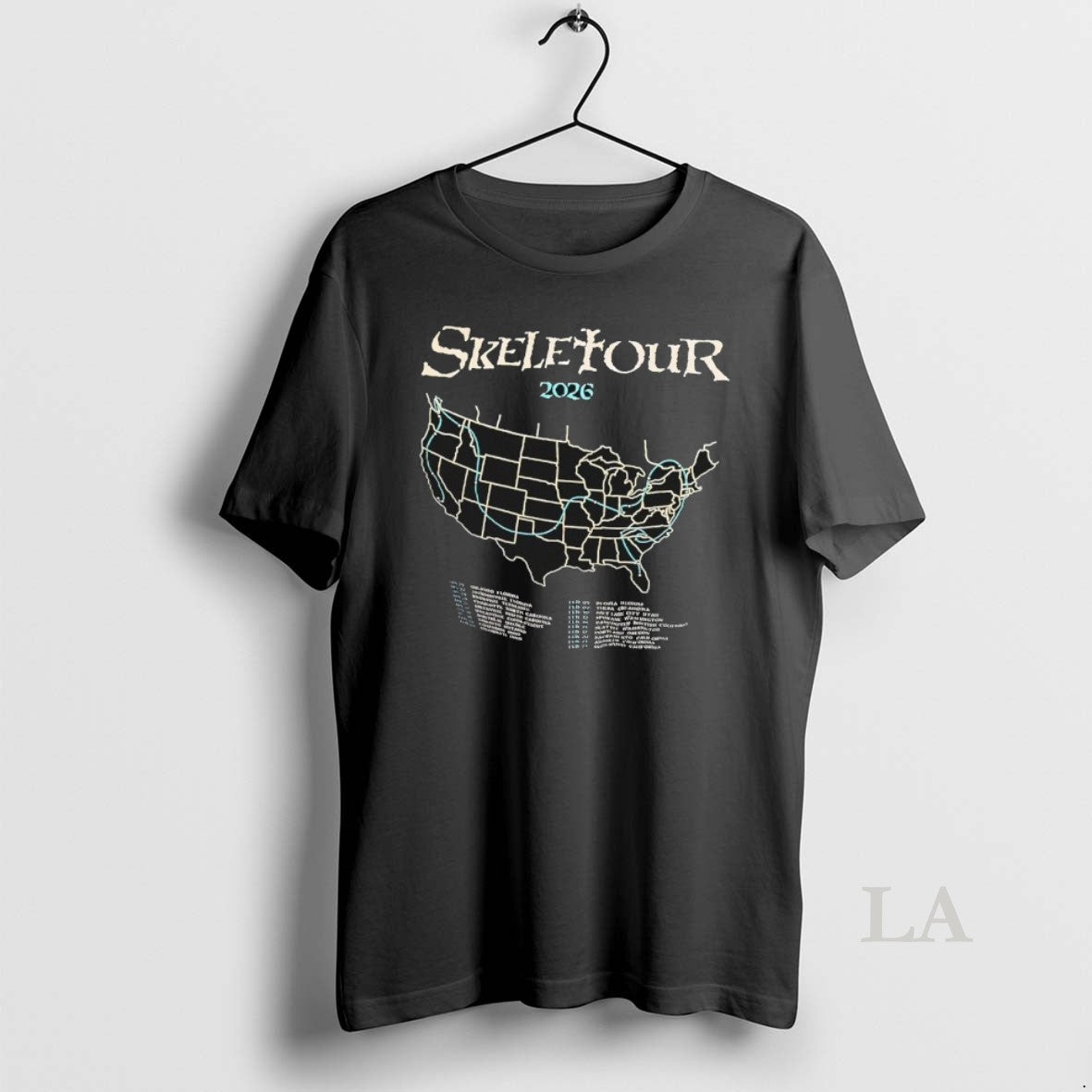 Original Skeletour 2026 Usa State T-Shirts