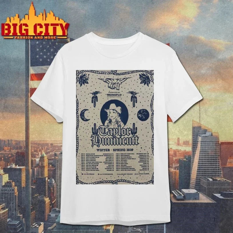 Original Taylor Hunnicutt Winter Spring Tour 2026 Poster T-Shirt