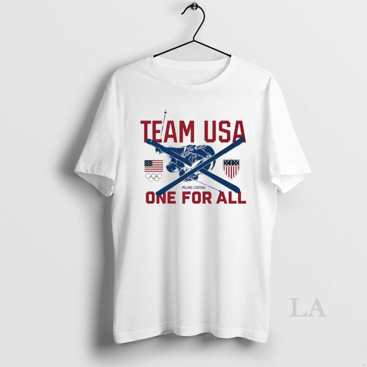Original Team Usa Milano Cortina 2026 Winter Olympics Skiing One All Circle T-Shirts