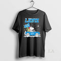 Original Peanuts X Detroit Lions Driving Car T-Shirts
