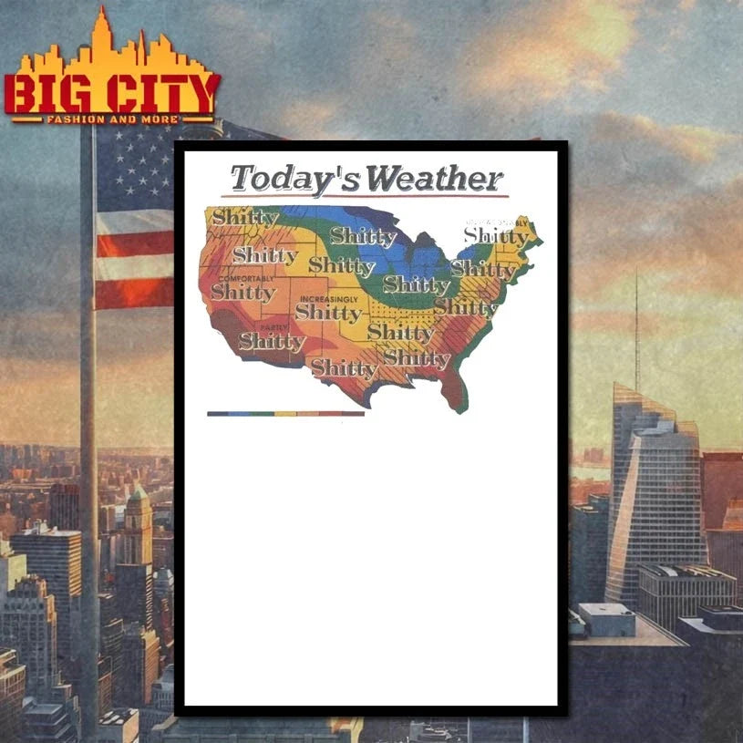 Original Today’s Weather Shitty Weather T-Shirt