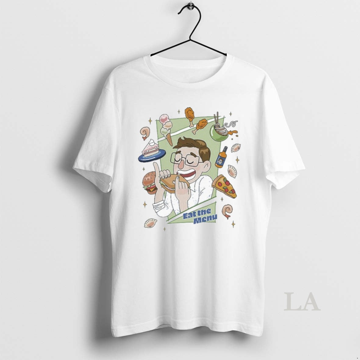 Original Try Guys Keith Food Bounty Eat Menu T-Shirts
