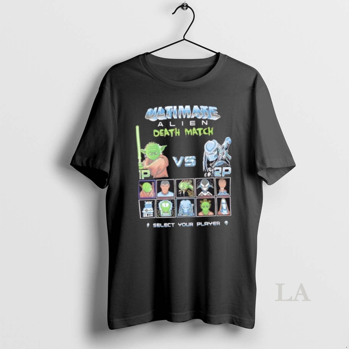 Original Alien Death Match Retro Gaming Parody T-Shirts