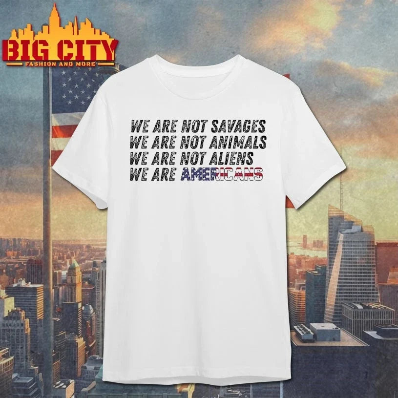 Original We Are Not Savages We Are Not Animals Bad Bunny ICE Out T-Shirt