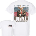 Outlaw Presiident Trump Cowboy 2024 Shirt Election 2024 Western Trump Cowboy Shirt Cotton Menswear Top Classic T-Shirts