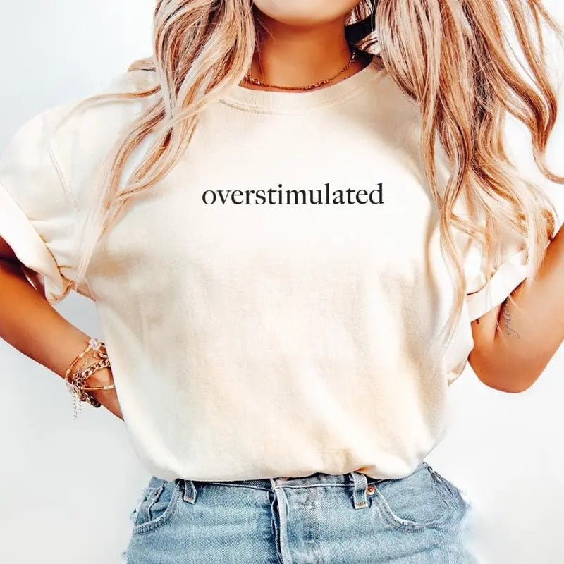 Overstimulated Shirt Mom Cowboy Frog Shirt Unhinged Weirdcore Gen Z Shirt Weird Stuff Funny T-Shirts