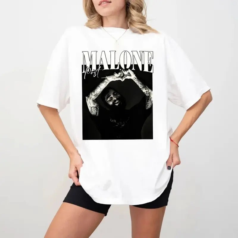 P.0st Ma.L0ne Rap Music Shirt F.1 Trillion Tour P0ssty Rapper Music Album Tank Short Sleeve Shirt Casual T-Shirts