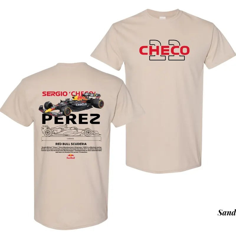 PEREZ Sergio Checo Perez Racing Car Car Automotive Enthusiasts T-Shirts