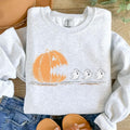 Pac Man Pumpkin Ghost Ash Grey Spooky T-Shirts