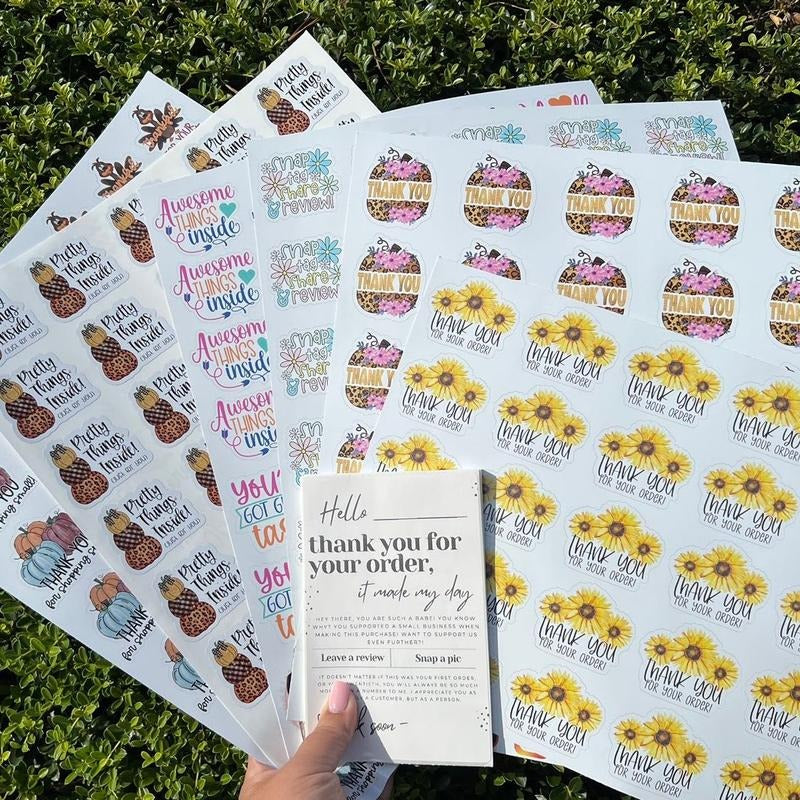 Packaging Sticker Business Pack T-Shirts