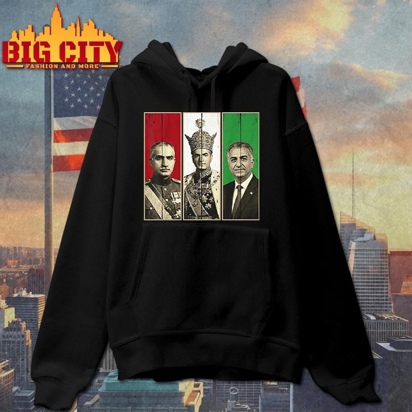Pahlavi Dynasty Three Generations Reza Shah Mohammad Reza Shirt