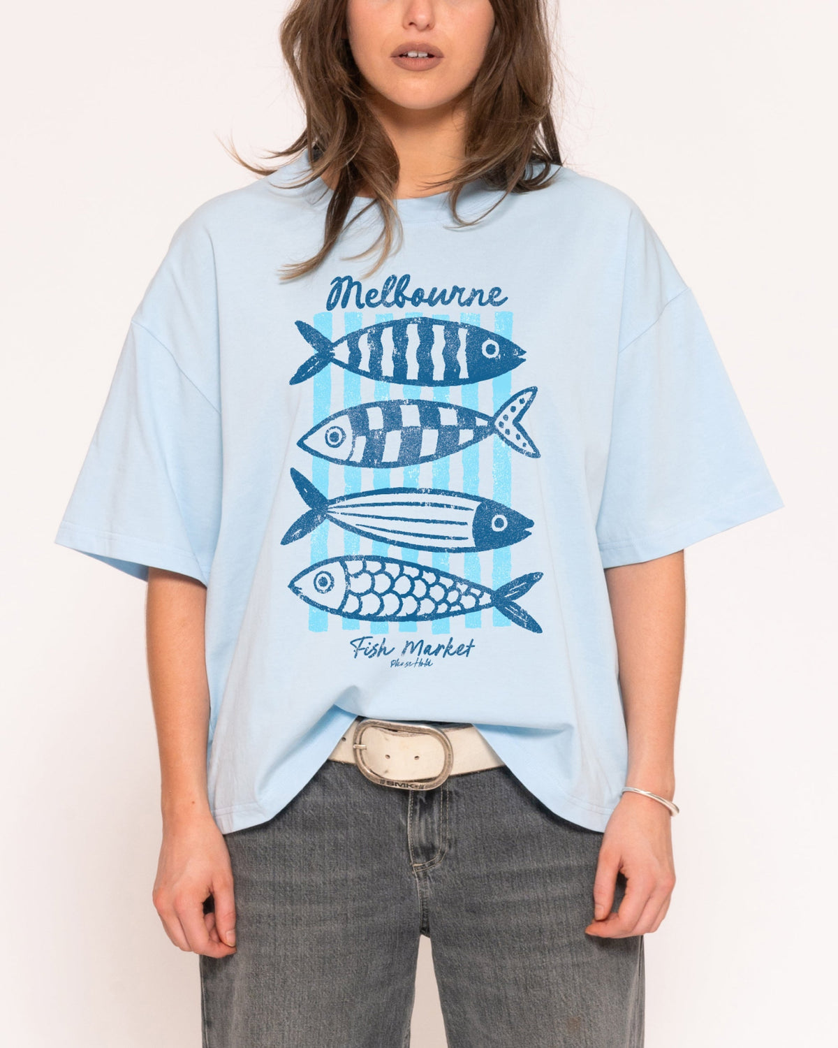 Melbourne Fish Market Boxy Crop Tee