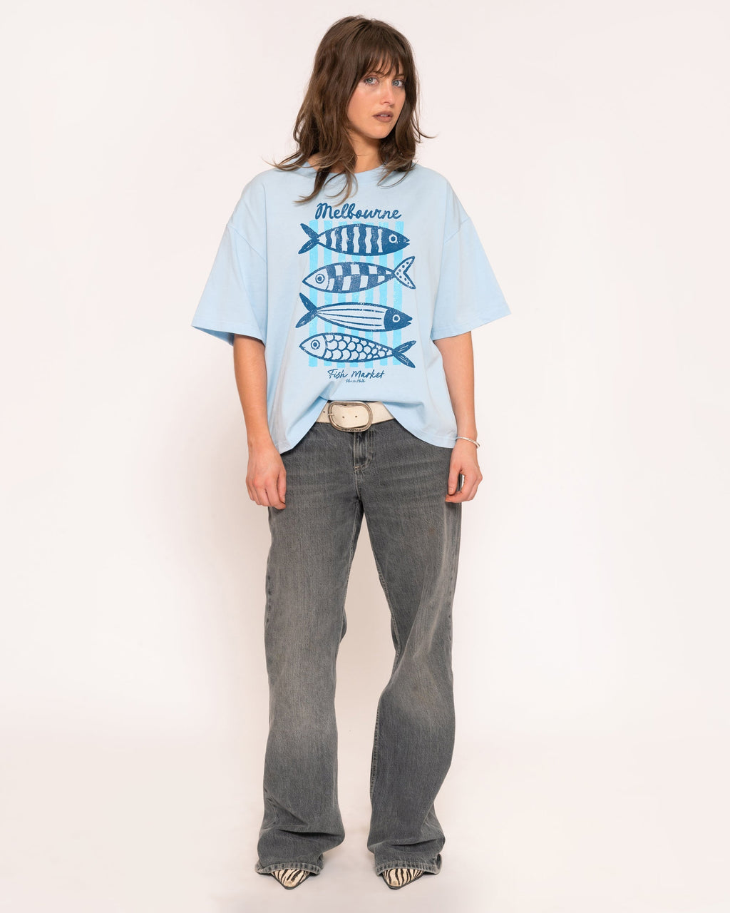 Melbourne Fish Market Boxy Crop Tee