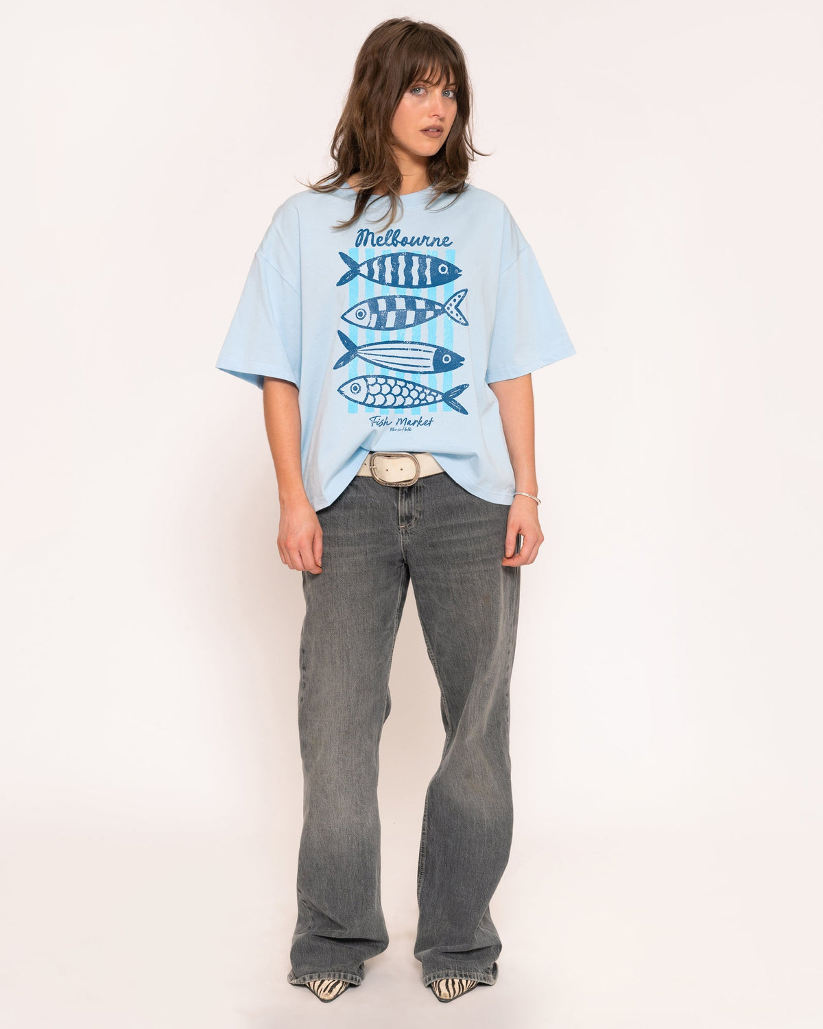 Melbourne Fish Market Boxy Crop Tee