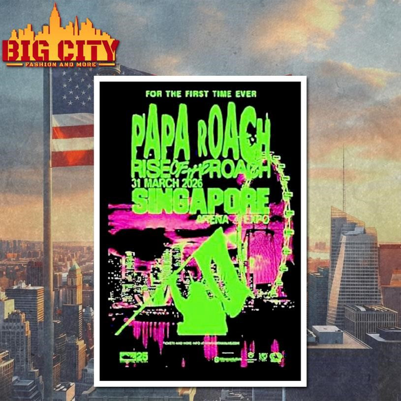 Papa Roach Mar 31 2026 Singapore Expo Shirt