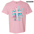Pastel Brushstroke Cross Comfort Colors 'NLB' T-Shirts