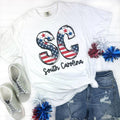 Patriotic States Comfort Colors White T-Shirts