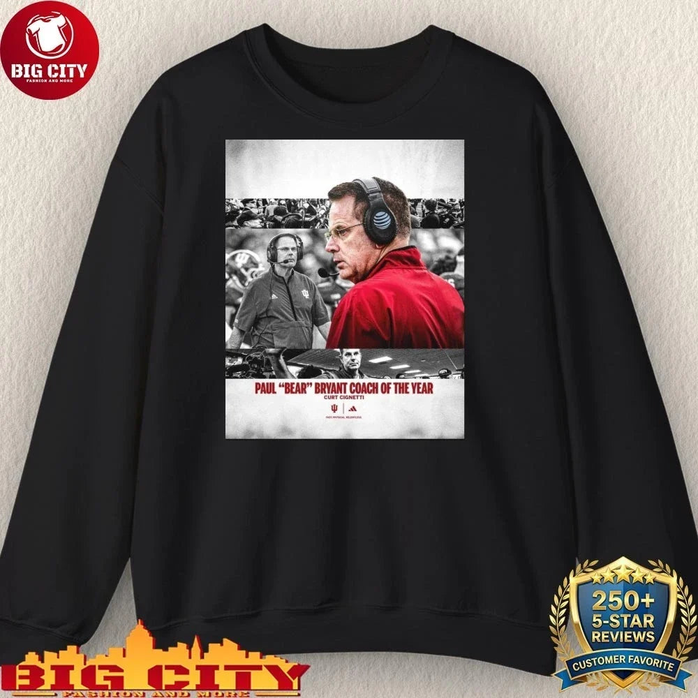 Paul Bear Bryant Coach Of The Year Curt Cignetti Shirt