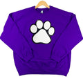 Paw Chenille Sequin Patch PURPLE T-Shirts