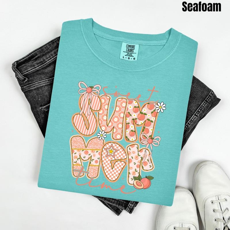 Peachy Summer Time Comfort Colors 'NLB' T-Shirts