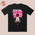 'Socially Friendly' 3D Cut & Soft Glow Texture Comfort Zone Home Date Personal Expression T-Shirts