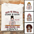 Personalized Coffee &Amp; Jesus Ag32 95O57 T-Shirts