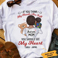 Personalized Autism Mom BWA AG32 85O34 T-Shirts