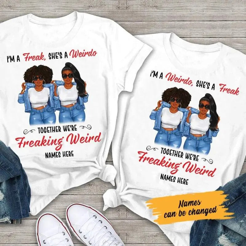 Personalized BWA Friends Couple SB141 65O58 T-Shirts
