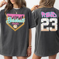 Personalized Baseball Drip Mama Shirt Custom Baseball Baseball Team Mom Ice Cream Drip T-Shirts