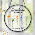 Personalized Grandma'S Garden Grandma Grandma Nana Birth Month Flower Stain Glass Suncatcher 03 T-Shirts