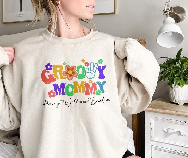Personalized Groovy Mommy Shirt Retro Shirt Best Price T-Shirts
