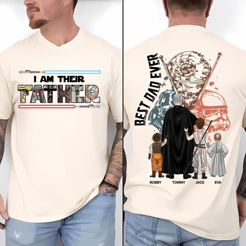 Personalized I Am Their Father Shirt Custom Shirt Dad Shirt Funny Dad Shirt Custom Name Dad Shirt T-Shirts